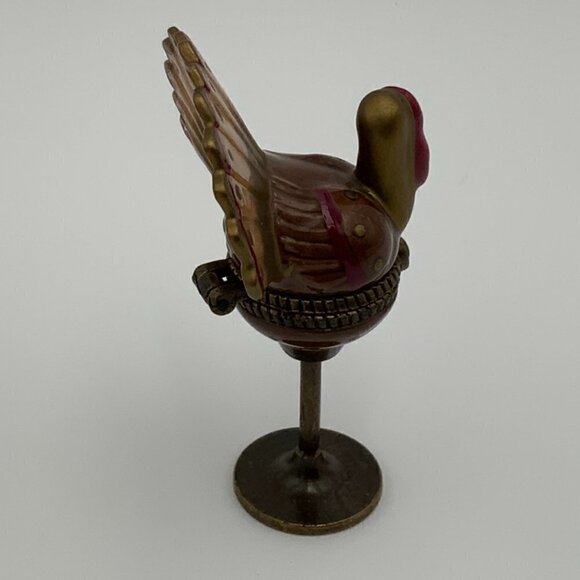 PHB MIDWEST OF CANNON FALLS Trinket Box FALL HOLIDAY SERIES TURKEY VINTAGE - Picture 5 of 7